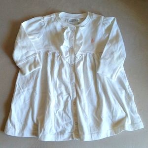 RALPH LAUREN INFANT GIRL’S WHITE DRESS